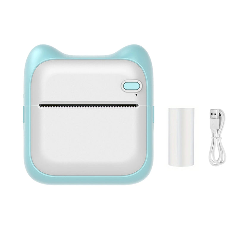 Mini Printer, Portable Thermal Printer Efficiently and Quickly, Inkless Pocket Photo Printer for Study Notes, Pictures, DIY