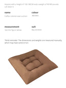 Linen Cushion Pearl Cotton Square Stool Backrest Pillow Home Office Computer Chair Protective Mat Seat Pad Buttocks Chair Mat