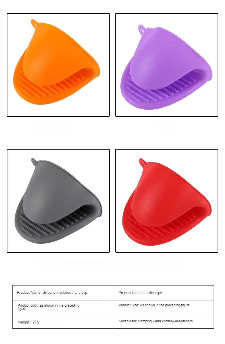 1PC Thick Silicone Oven Gloves Heat Resistant Anti-Scald Gloves for Cooking Pinch Grips Pot Holder Silicone Kitchen Accessories