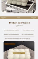 Cloud Design Tissue Boxes Storage Napkin Holder Paper Case Organizer Ornament Craft Desktop Tissue Holder Kitchen Tissue Box