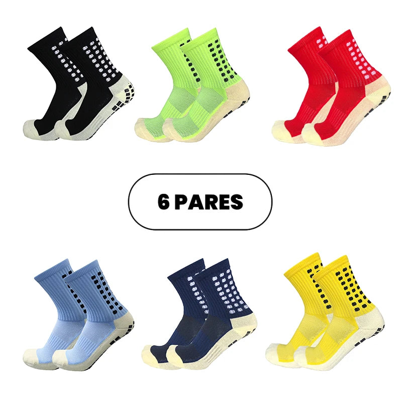Free Shipping Kit 6 Football Socks High Quality Non-slip Cotton Sports Socks Send Immediately