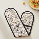 Anti-Scald Gloves Heat-Resistant Extra Long Cooking Gloves Anti-Scald Gloves Long-Lasting Design For Cooking Enthusiasts