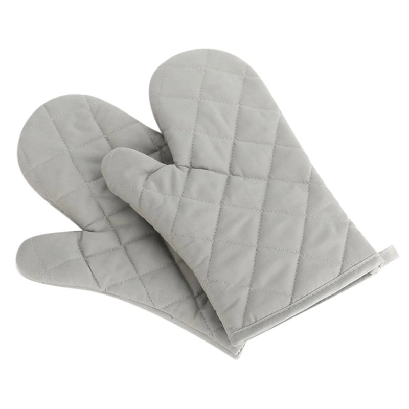 1PCS Oven Mitts Heat Resistant Microwave Oven Glove Cotton Linen Baking BBQ Non-slip Oven Mitts Kitchen Cooking Supplies Tools
