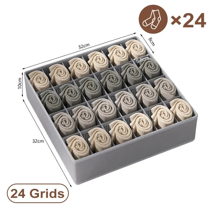 Organizador de sutiã esportivo, caixa de armazenamento de roupas íntimas,