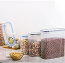 Food Storage Containers with Lids Stackable Treat Box Containers for Kitchen Pantry Organization Containers for Rice Dispenser