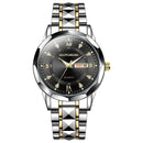 High-grade waterproof luminous new men's watch steel belt quartz watch live burst male wristwatch men watch