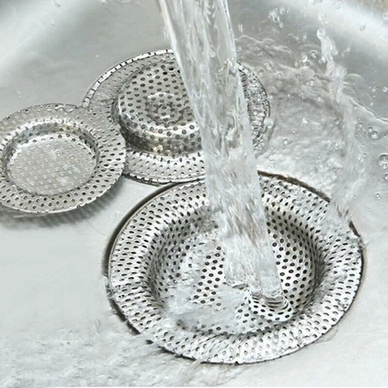 Water Sink Filters Sink Mesh Strainer Kitchen Tool Stainless Steel Bathroom Floor Drains Cover Shower Hair Catche Stopper Tools