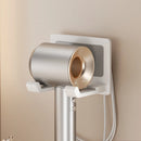 Suporte de secador de cabelo de parede compatível com organizador de metal com almofada antiderrapante, organizador de acessórios para prateleiras de banheiro de quarto