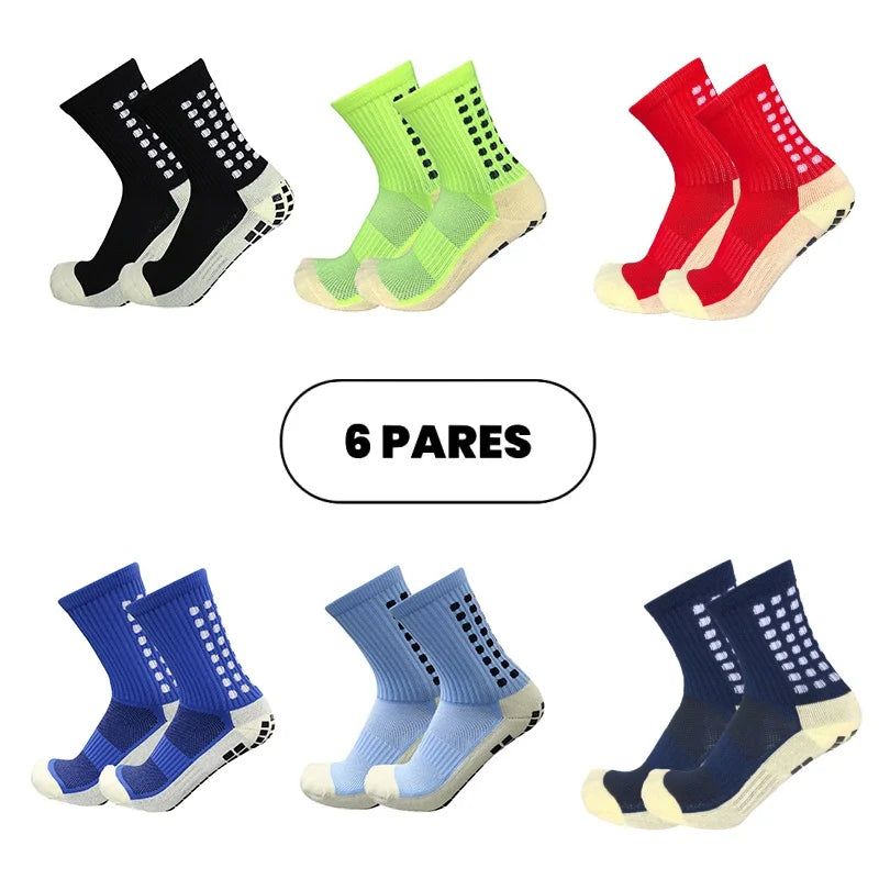 Free Shipping Kit 6 Football Socks High Quality Non-slip Cotton Sports Socks Send Immediately