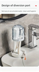 Suporte para escova de dentes com tampa de poeira,