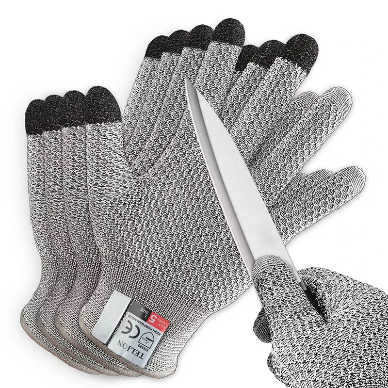 Anti cutting touch screen anti cutting gloves kitchen food grade slaughter and fish killing anti cutting gloves