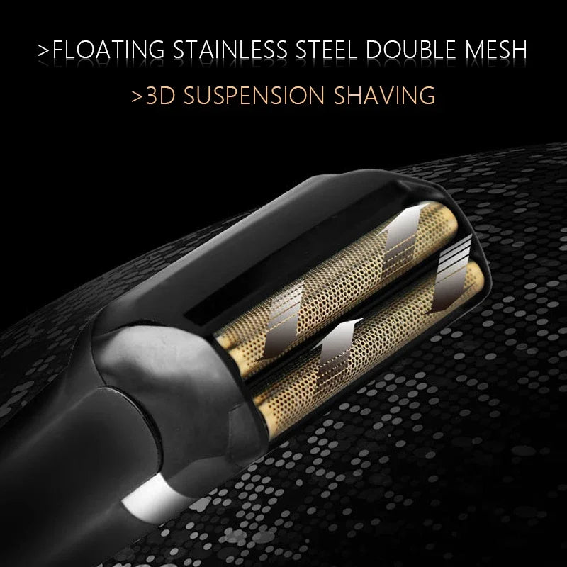 Kemei KM-2024 Professional Men's Shaving Machine USB Charging Electric Shaver Waterproof Beard Trimmer Hair Trimmer Machine