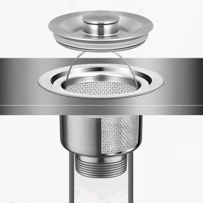 1PCS Stainless Steel Bathtub Hair Catcher Stopper Shower Drain Filter Trap Sink Strainer Basin Plug Kitchen Bathroom Accessories