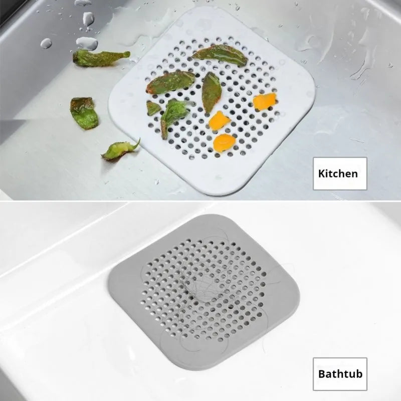 Esgoto com ventosa, tapete de drenagem de piso, cozinha, banheiro, filtro de cabelo antientupimento