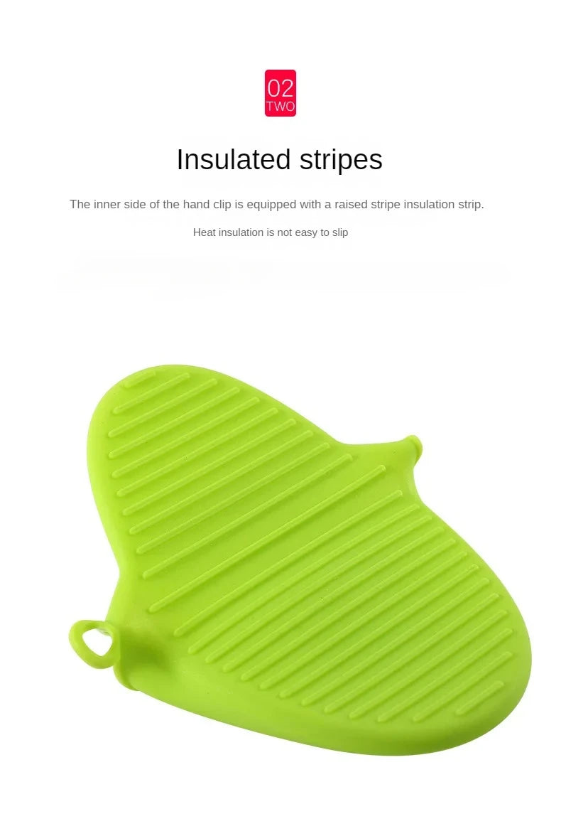 1PC Thick Silicone Oven Gloves Heat Resistant Anti-Scald Gloves for Cooking Pinch Grips Pot Holder Silicone Kitchen Accessories