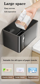 Bathroom Accessories Paper Towel Dispenser Wall Tissue Dispenser Paper Towel Holder Punch Free Towel Dispenser for Toilet