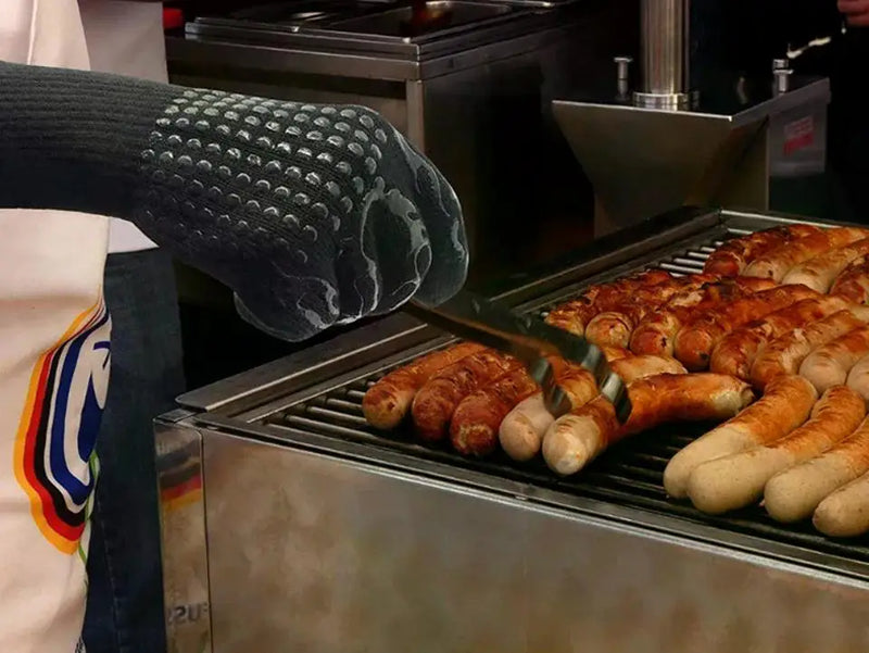 Super Thermal Glove Oven Protects Hands Handle Supports 600 °C Thermal BBQ Glove Super Resisted