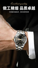 High-grade waterproof luminous new men's watch steel belt quartz watch live burst male wristwatch men watch