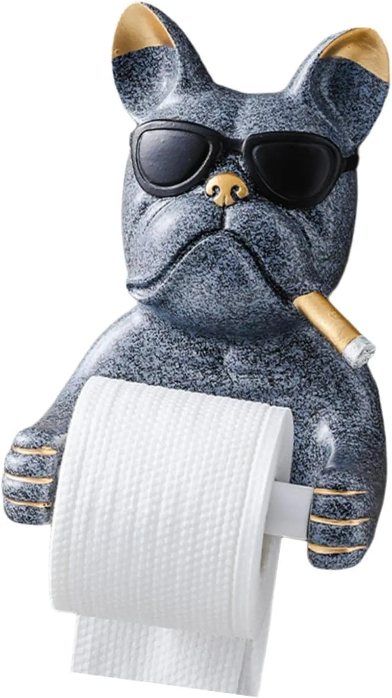 Sleek Dog Sculpture Paper Towel Holder for Modern Home Decor