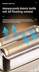 Kemei KM-1536 Men's Electric Shaver - Portable USB Rechargeable Trimmer,Waterproof Travel-Friendly with Reciprocating Razor Head