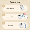 Mini Label Printer Marklife P50 Portable Thermal Printer Self Adheisve Sticker Machine Bluetooth Wireless Label Maker No Ink