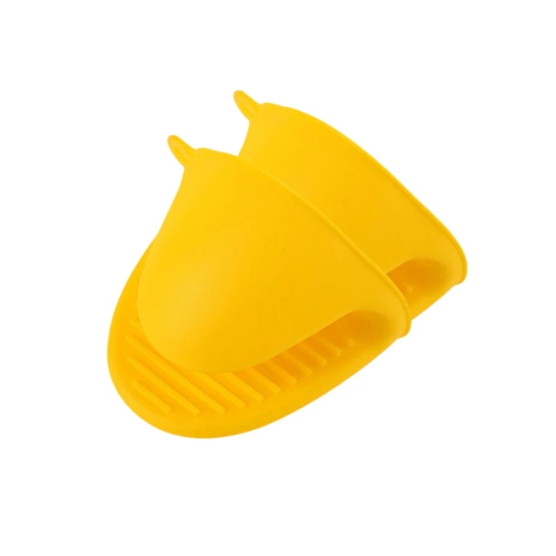 2Pcs Thick Silicone Oven Gloves Heat Resistant Anti-Scald Gloves for Cooking Pinch Grips Pot Holder Silicone Kitchen Accessories