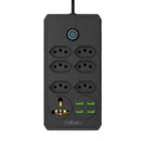 5 meters electric extension, electric extension, Brazil line filter, USB socket, power strip, extension socket, long USB socket