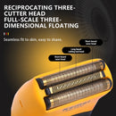 Kemei KM-T370 Shaving Machine Men Beard Trimmer Professional Waterproof Electric Foil Shaver Barber 3 Blades USB Charging Razor