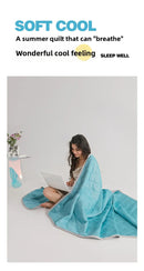 Grade A Cooling Blanket for Bed Soft Breathable King Size Summer Quilt Queen  Air Condition Comforter Lightweight Cool Duvet