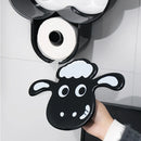 Wall Mounted Paper Storage & Organizer Sheep 7 Rolls Toilet Paper Stand Bathroom Decor Tissue Shelf Bathroom Decorative Hardware
