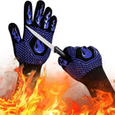 1pc High Temperature Protective Gloves, Resistant To High Temperature Of 800 Degrees, Silicone Barbecue Oven Microwave