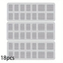 6-18pcs Toilet bathroom  kitchen floor drain filter screen anti clogging sewer grid sewer insect proof hair filter screen