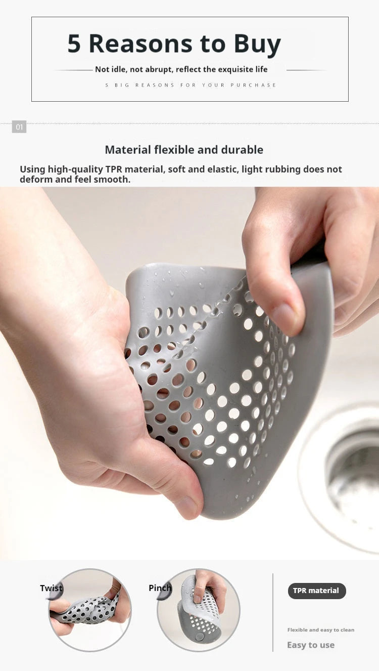 Esgoto com ventosa, tapete de drenagem de piso, cozinha, banheiro, filtro de cabelo antientupimento